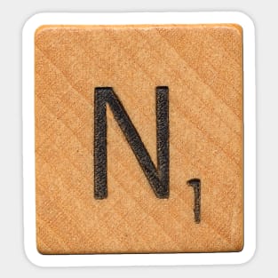 Scrabble Tile 'N' Sticker